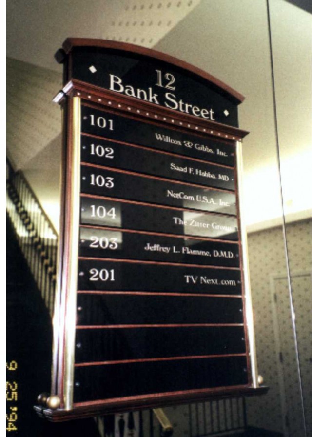 Building Directories And Wayfinding Project Sign Architectural Signage