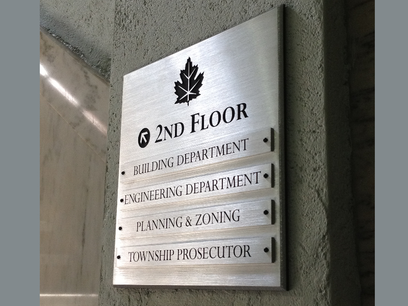 Directory Aluminum Plaque 