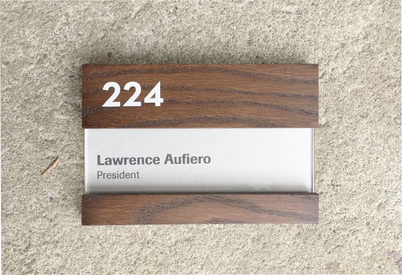 Office Name Plates Project Sign Architectural Signage