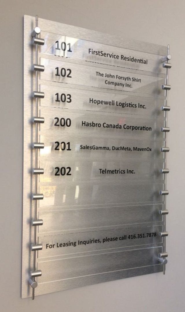 Building Directories and Wayfinding | Project Sign Architectural Signage